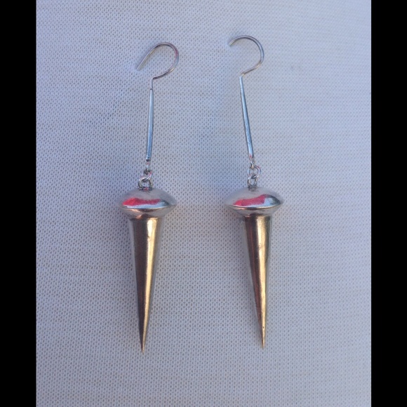 Sexy silver earrings.