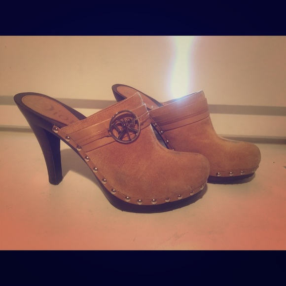 Christian Dior Suede Peace Mules