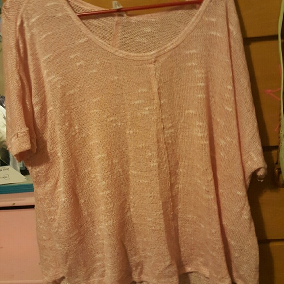 Pink Batwing Top