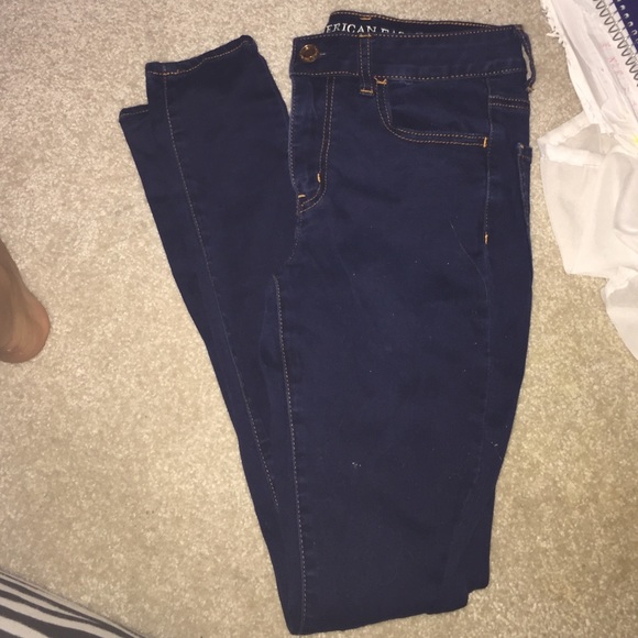 Navy Blue American Eagle Jeggings