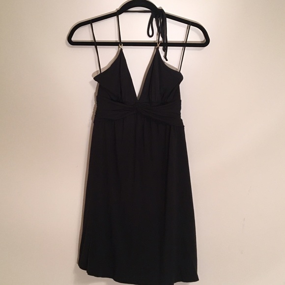 Black Express Halter Dress