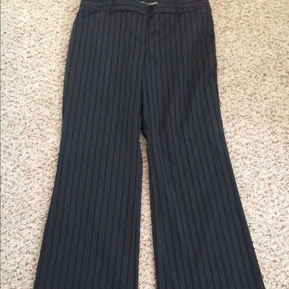Navy pin stripe pants
