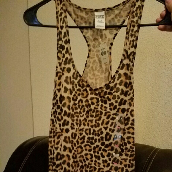 VS PINK LEOPARD TANK