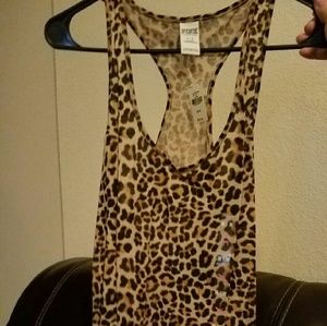 VS PINK LEOPARD TANK