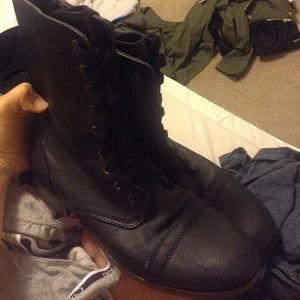 Black Combat Boots