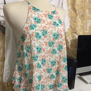 Floral print tank