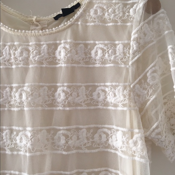 Forever 21 Striped Lace Top - Picture 3 of 3