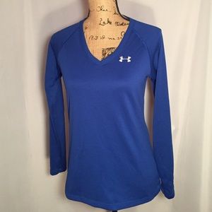 Under Armour Semi-fitted Heat Gear Blue  Top