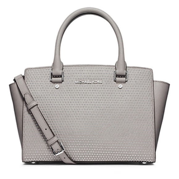 Michael kors micro studded medium Selma gray