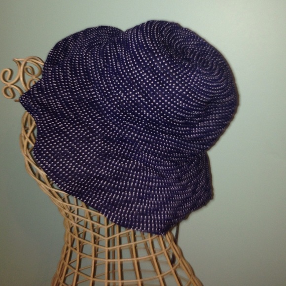 Blue dotted hat