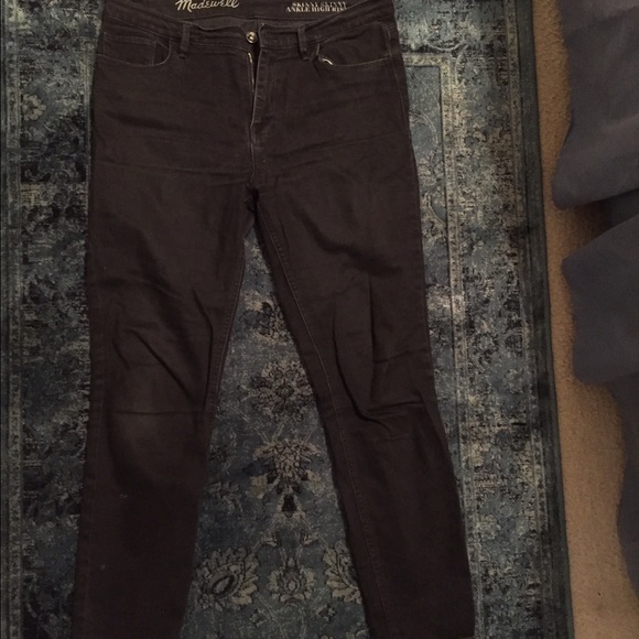 Madewell high rise black denim