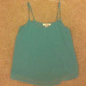 Tiffany blue chiffon blouse