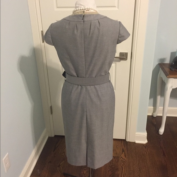 Grey suit looking dress with belt - Picture 2 of 4