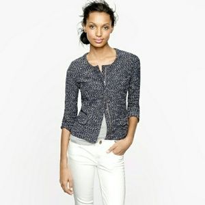 J. Crew Navy Tweed Jacket