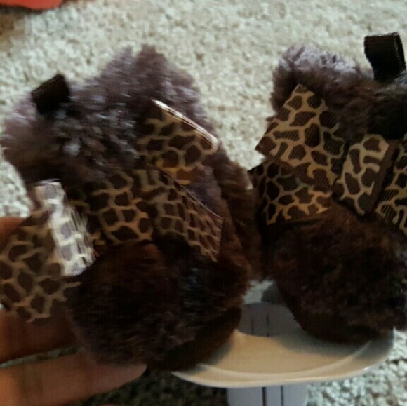 Baby fur boots