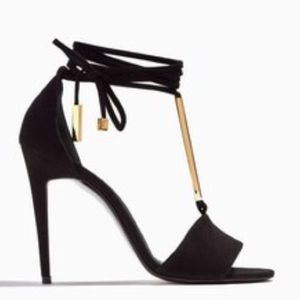 Pierre Hardy Blondie Heels in Black Suede w Box