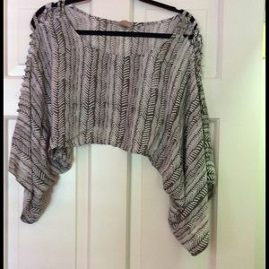Tallow long sleeve crop top