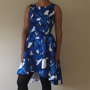 Blue Floral Dress - Great for Prom!!