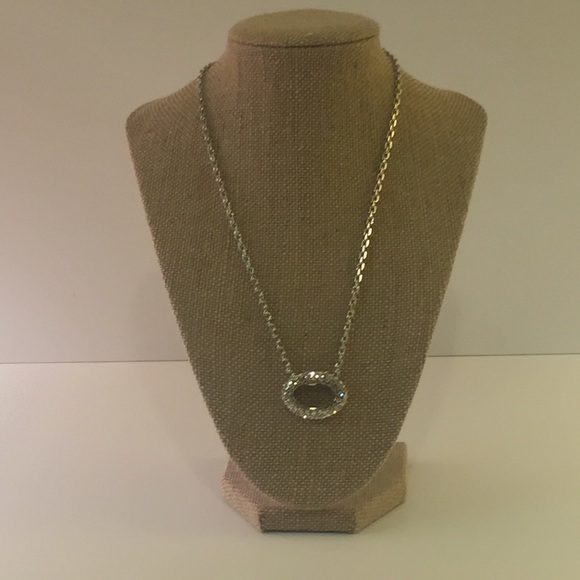 Silver Circle Necklace - Picture 2 of 3