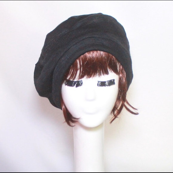 Bella Starr Accessories - Striped beret hat