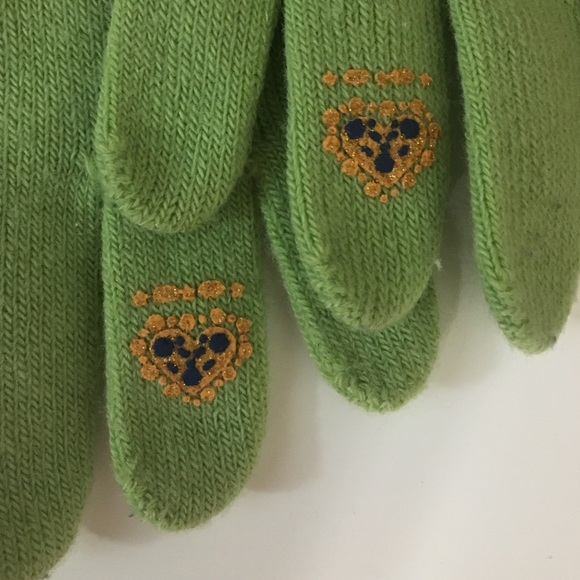 Faded Glory Girl's Mittens (Green/Orange, OS) - Picture 3 of 4