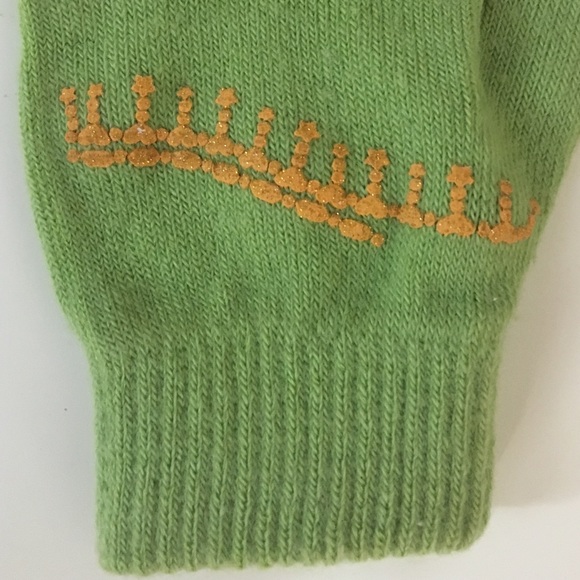 Faded Glory Girl's Mittens (Green/Orange, OS) - Picture 4 of 4