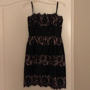 BCBG Satin and Lace Dress