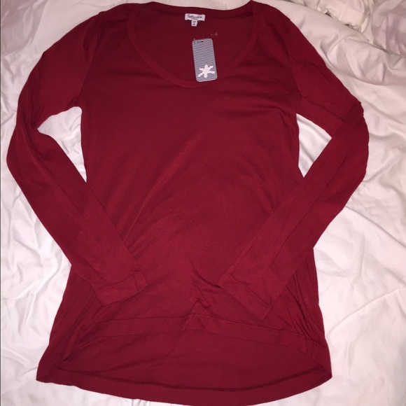 Splendid Tops - SOLD NWT Splendid Long Sleeve Scoop Tee
