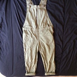 Olive green/army green overalls