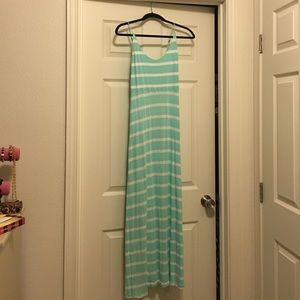 Mint striped maxi