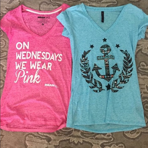 Two NWOT V-neck Shirts