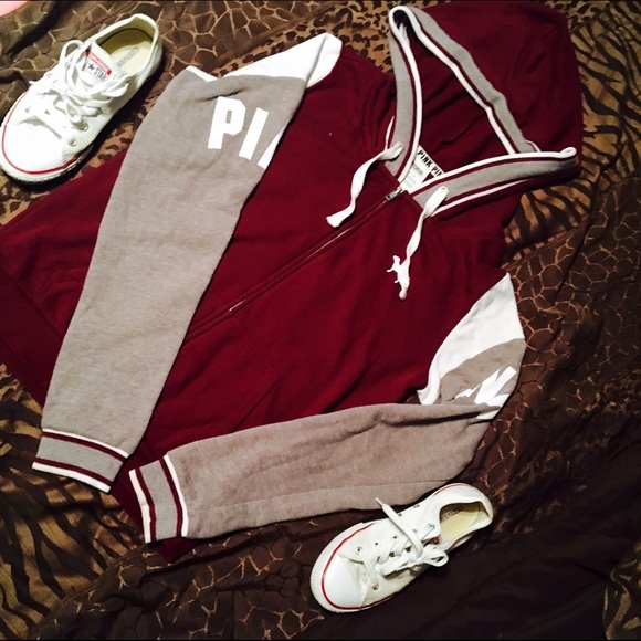 PINK Burgundy Sweater