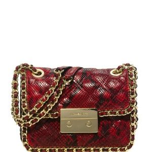 Michael Kors  Carine Python embossed shoulder bag