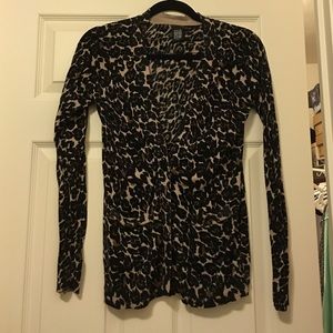 Leopard print cardigan