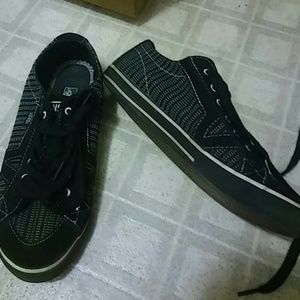 Womens Black and white Vans