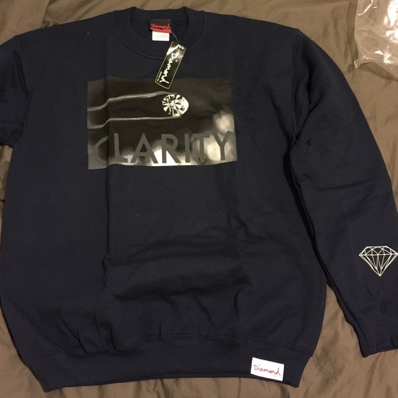 Diamond Supply Co. Sweatshirt crewneck Dark Blue M - Picture 2 of 4
