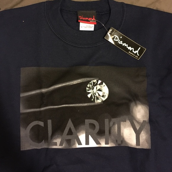 Diamond Supply Co. Sweatshirt crewneck Dark Blue M - Picture 3 of 4