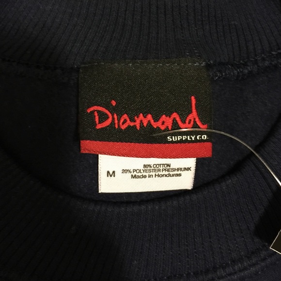 Diamond Supply Co. Sweatshirt crewneck Dark Blue M - Picture 4 of 4