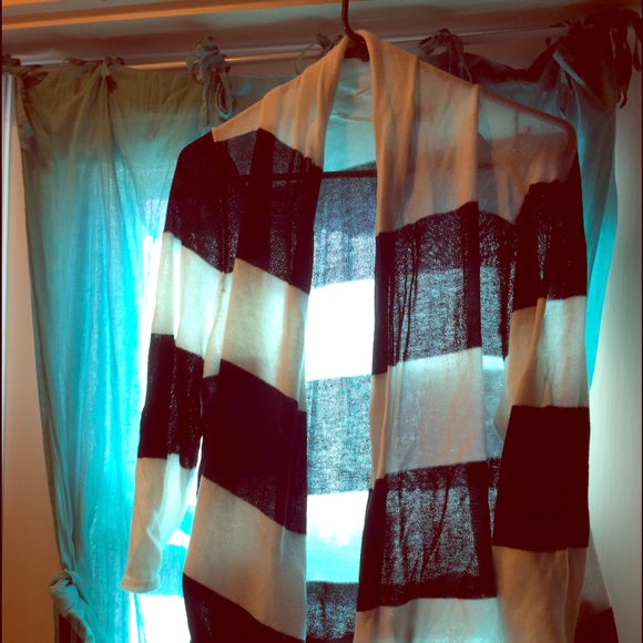 Black and white striped sweater