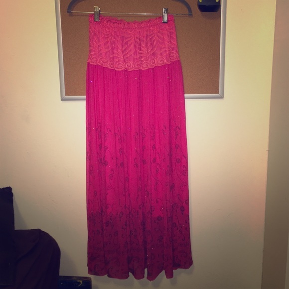 Lace Pink Skirt