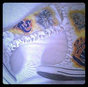 Custom kobe/Lakers  converse