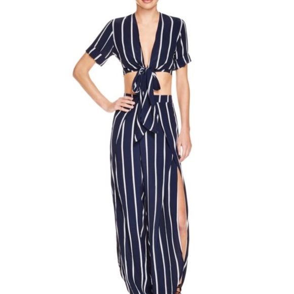 Faithfull the Brand Clara Tie-Front Crop Top L - Picture 3 of 3