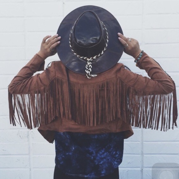 Suede Fringe Jacket
