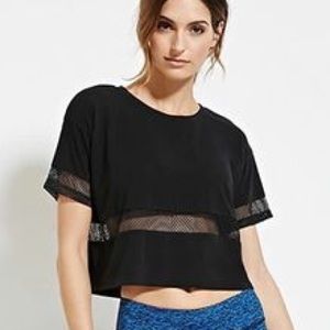Black Mesh Top