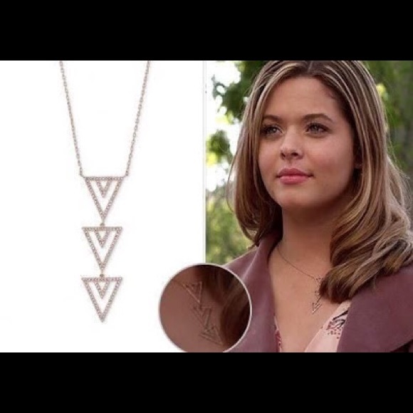 🎈Sale✨ROSE Gold Delicate 3 Triangle Necklace - Picture 6 of 8