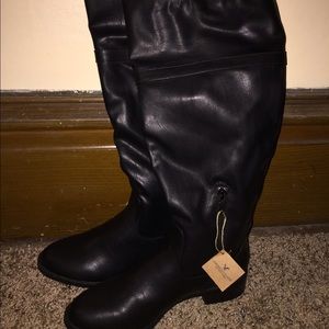 Women's Black Rider Boots