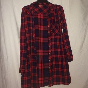 LONG RED FLANNEL