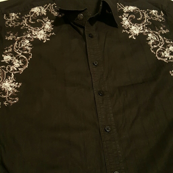 Men's 7 Diamonds button down size large - Picture 2 of 4
