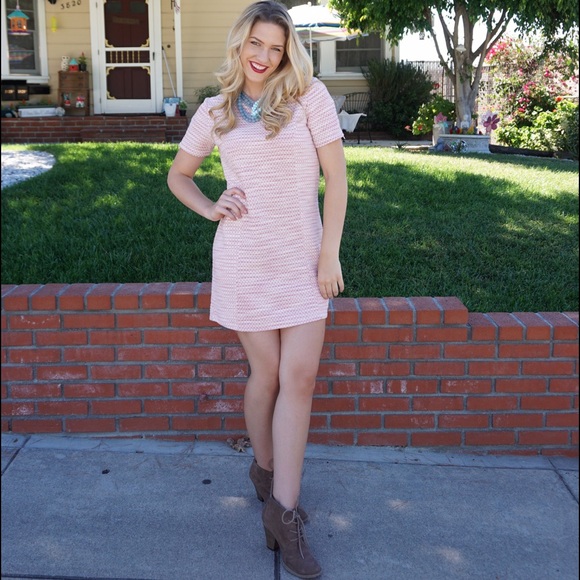 British Dress (by Warehouse) in Pink, Size M