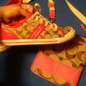 Authentic Coach Shoe - bag combo